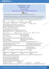 Đề thi học kì 1 Hóa 10 Cánh diều - Đề số 5